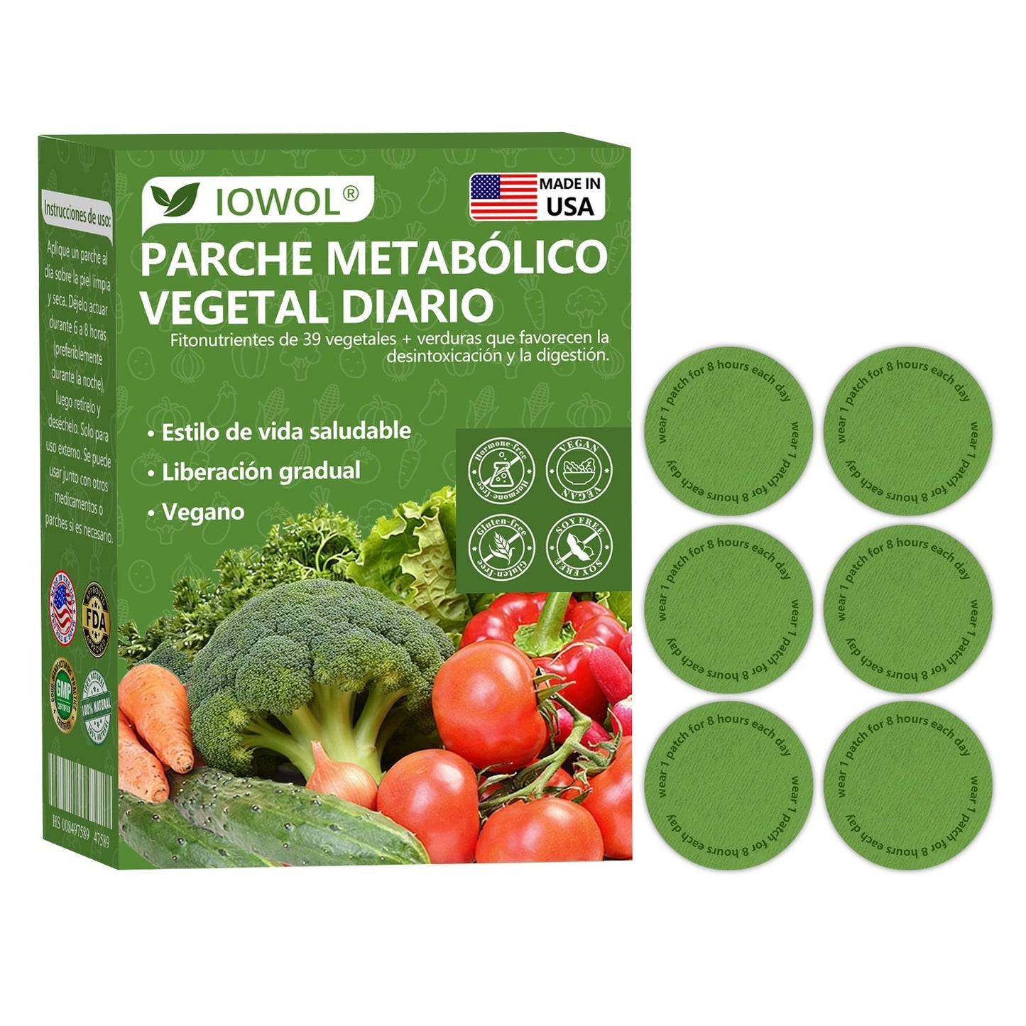 🥦𝐓𝐢𝐞𝐧𝐝𝐚 𝐎𝐟𝐢𝐜𝐢𝐚𝐥 |  𝐈𝐎𝐖𝐎𝐋® 𝐏𝐚𝐫𝐜𝐡𝐞𝐬 𝐌𝐞𝐭𝐚𝐛ó𝐥𝐢𝐜𝐨𝐬 𝐃𝐢𝐚𝐫𝐢𝐨𝐬 𝐜𝐨𝐧 𝐞𝐱𝐭𝐫𝐚𝐜𝐭𝐨𝐬 𝐨𝐫𝐠á𝐧𝐢𝐜𝐨𝐬 𝐝𝐞 𝟑𝟗 𝐯𝐞𝐫𝐝𝐮𝐫𝐚𝐬 𝐲 𝐡𝐨𝐣𝐚𝐬 𝐯𝐞𝐫𝐝𝐞𝐬 𝐩𝐚𝐫𝐚 𝐝𝐞𝐬𝐢𝐧𝐭𝐨𝐱𝐢𝐜𝐚𝐜𝐢ó𝐧, 𝐝𝐢𝐠𝐞𝐬𝐭𝐢ó𝐧, 𝐫𝐞𝐢𝐧𝐢𝐜𝐢𝐨 𝐦𝐞𝐭𝐚𝐛ó𝐥𝐢𝐜𝐨 𝐲 𝐞𝐧𝐞𝐫𝐠í𝐚 𝐝𝐮𝐫𝐚𝐧𝐭𝐞 𝐭𝐨𝐝𝐨 𝐞𝐥 𝐝í𝐚.