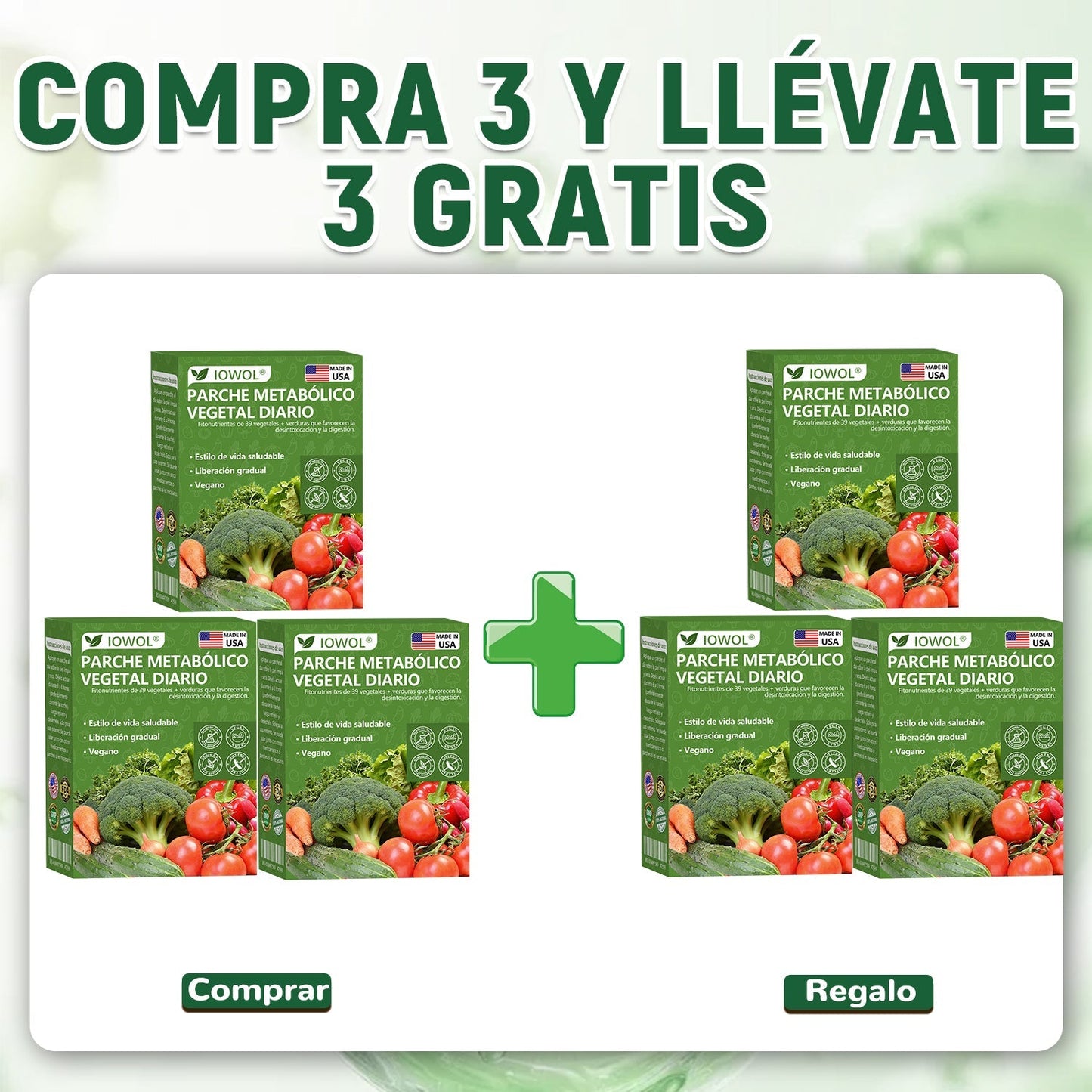 🥦𝐓𝐢𝐞𝐧𝐝𝐚 𝐎𝐟𝐢𝐜𝐢𝐚𝐥 |  𝐈𝐎𝐖𝐎𝐋® 𝐏𝐚𝐫𝐜𝐡𝐞𝐬 𝐌𝐞𝐭𝐚𝐛ó𝐥𝐢𝐜𝐨𝐬 𝐃𝐢𝐚𝐫𝐢𝐨𝐬 𝐜𝐨𝐧 𝐞𝐱𝐭𝐫𝐚𝐜𝐭𝐨𝐬 𝐨𝐫𝐠á𝐧𝐢𝐜𝐨𝐬 𝐝𝐞 𝟑𝟗 𝐯𝐞𝐫𝐝𝐮𝐫𝐚𝐬 𝐲 𝐡𝐨𝐣𝐚𝐬 𝐯𝐞𝐫𝐝𝐞𝐬 𝐩𝐚𝐫𝐚 𝐝𝐞𝐬𝐢𝐧𝐭𝐨𝐱𝐢𝐜𝐚𝐜𝐢ó𝐧, 𝐝𝐢𝐠𝐞𝐬𝐭𝐢ó𝐧, 𝐫𝐞𝐢𝐧𝐢𝐜𝐢𝐨 𝐦𝐞𝐭𝐚𝐛ó𝐥𝐢𝐜𝐨 𝐲 𝐞𝐧𝐞𝐫𝐠í𝐚 𝐝𝐮𝐫𝐚𝐧𝐭𝐞 𝐭𝐨𝐝𝐨 𝐞𝐥 𝐝í𝐚.