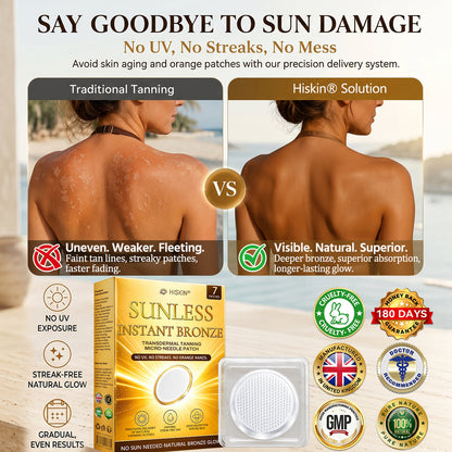 𝑶𝒇𝒇𝒊𝒄𝒊𝒂𝒍 𝑺𝒕𝒐𝒓𝒆 | ☀️☀️ 𝐇𝐢𝐬𝐤𝐢𝐧® 𝐒𝐮𝐧𝐥𝐞𝐬𝐬 𝐈𝐧𝐬𝐭𝐚𝐧𝐭 𝐁𝐫𝐨𝐧𝐳𝐞 𝐓𝐚𝐧𝐧𝐢𝐧𝐠 𝐌𝐢𝐜𝐫𝐨𝐧𝐞𝐞𝐝𝐥𝐞 𝐏𝐚𝐭𝐜𝐡 🇬🇧 (𝐉𝐮𝐬𝐭 𝐨𝐧𝐜𝐞 𝐚 𝐝𝐚𝐲) 𝐕𝐢𝐬𝐢𝐛𝐥𝐞 𝐁𝐫𝐨𝐧𝐳𝐞 𝐆𝐥𝐨𝐰 𝐢𝐧 𝟕 𝐃𝐚𝐲𝐬 ✅ 𝐍𝐨 𝐔𝐕, 𝐍𝐨 𝐎𝐫𝐚𝐧𝐠𝐞, 𝐍𝐨 𝐒𝐭𝐫𝐞𝐚𝐤𝐬, 𝐍𝐨 𝐃𝐇𝐀, 𝐍𝐨 𝐌𝐞𝐬𝐬